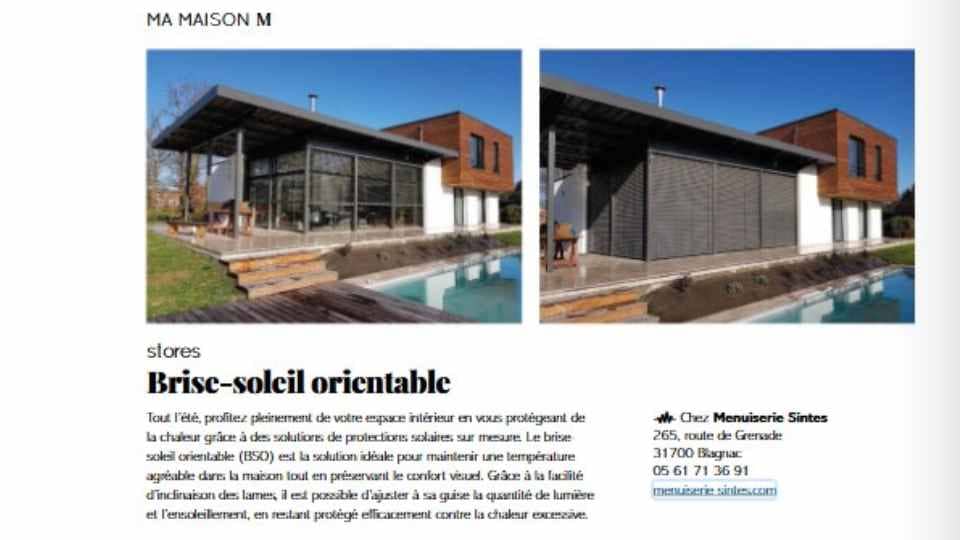 Parution Sintes magazine Ma maison été 2025